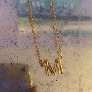 anthropologie M necklace